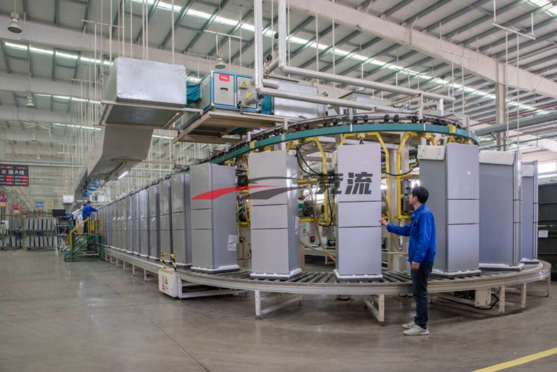 Refrigerator assembly line