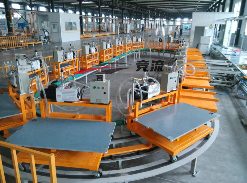 Air conditioning assembly line